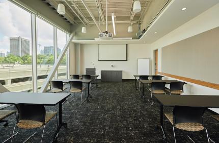 Meeting Room in Classroom set up.